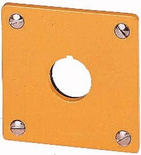 EATON - Placa empotrable M22-EY1 con 1 taladro amarillo