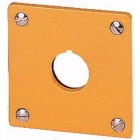 EATON - Placa empotrable M22-EY1 con 1 taladro amarillo