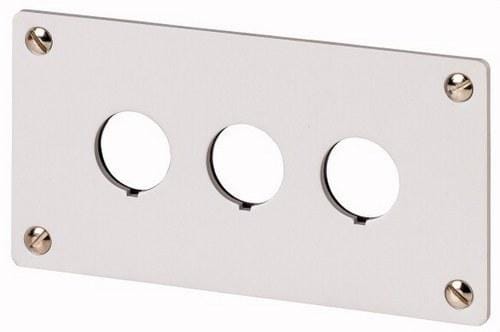 EATON - Placa empotrable M22-E3 con 3 taladros