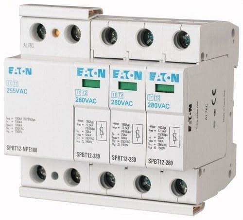 EATON - Conjunto descargadores corriente sobretensión 3P+N 12,5/50kA