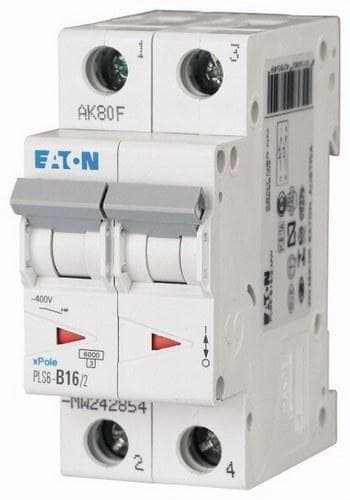 EATON - Interruptor magnetotérmico PLS6-B16/2-MW 2P curva B 16A