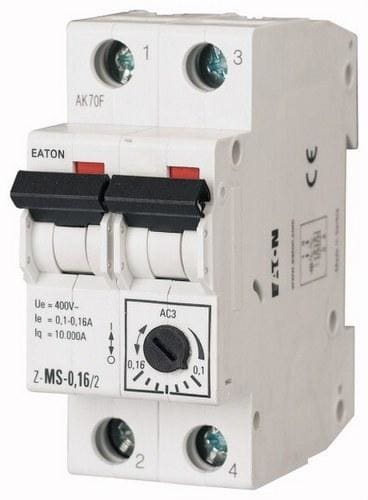 EATON - Interruptor protección de motor ZMS4,0/2 regulación 2,50-4,00