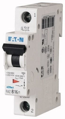 EATON - Interruptor automático magnetotérmico FAZ-C4/1 curva C