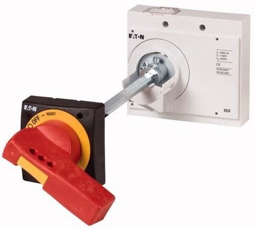 EATON - Mando acoplador puerta NZM3-XTVDVR rojo / amarillo giratorio bloqueo