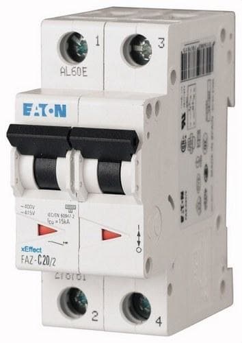 EATON - Interruptor automático magnetotérmico FAZ-C4/2 curva C