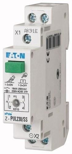 EATON - Pulsador con led Z-PUL230/SS 230AC/DC 2 NO 16A naranja