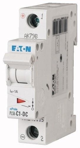 EATON - Interruptor magnetotérmico automático CC 1P PLS6-C1-DC 6kA