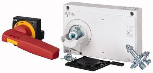 EATON - Mando acoplador puerta NZM4-XTVDVR rojo / amarillo giratorio bloqueo