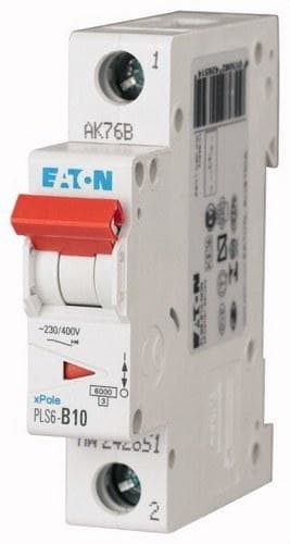 EATON - Interruptor magnetotérmico PLS6-B10-MW1P curva B 10A