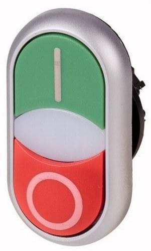 EATON - Pulsador doble M22-DDLM-GR-X1/X0 verde / rojo