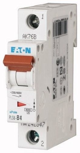 EATON - Interruptor magnetotérmico automático 1P PLS6-C4 6kA