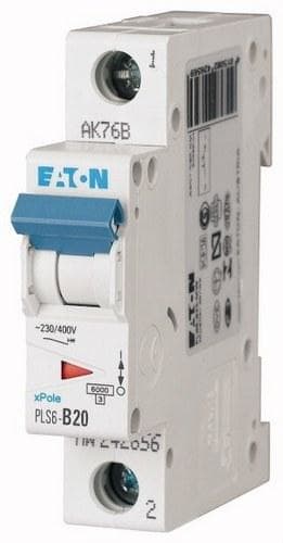 EATON - Interruptor magnetotérmico automático 1P PLS6-C20 6kA