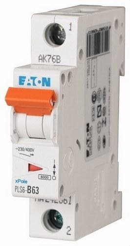 EATON - Interruptor magnetotérmico automático 1P PLS6-C63 6kA