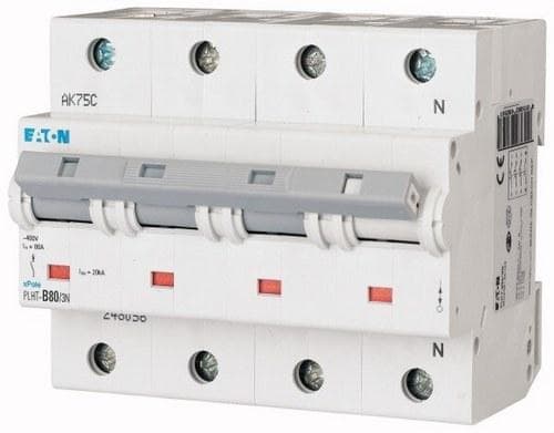 EATON - Interruptor magnetotérmico automático 3P+N PLHT-C80/3N