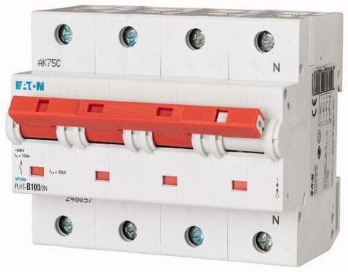 EATON - Interruptor magnetotérmico automático 3P+N PLHT-C100/3N
