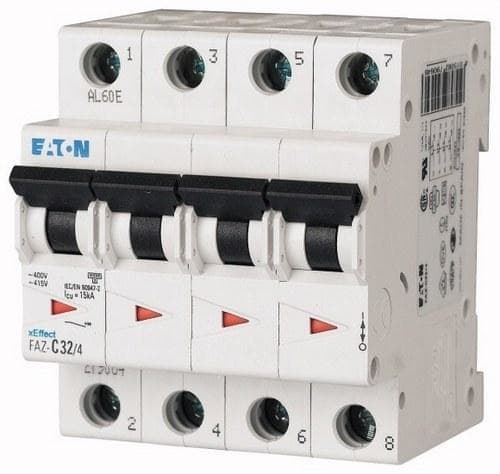 EATON - Interruptor automático magnetotérmico FAZ-C10/4 curva C