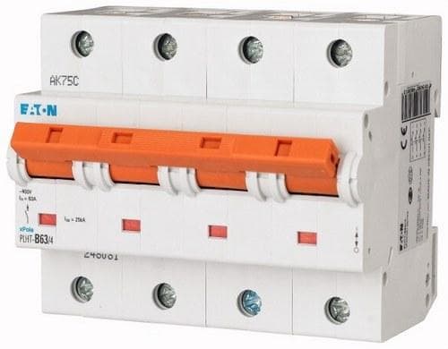 EATON - Interruptor magnetotérmico automático 4P+N PLHT-C63/4
