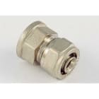TIEMME - Racor recto H 1602 niquelado diámetro 25 espesor 2,5 3/4" para tubo multicapa