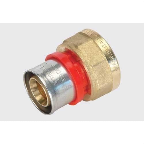TIEMME - Racor recto H 1652CT compact diámetro 16x1/2" ISO228 para tubo multicapa