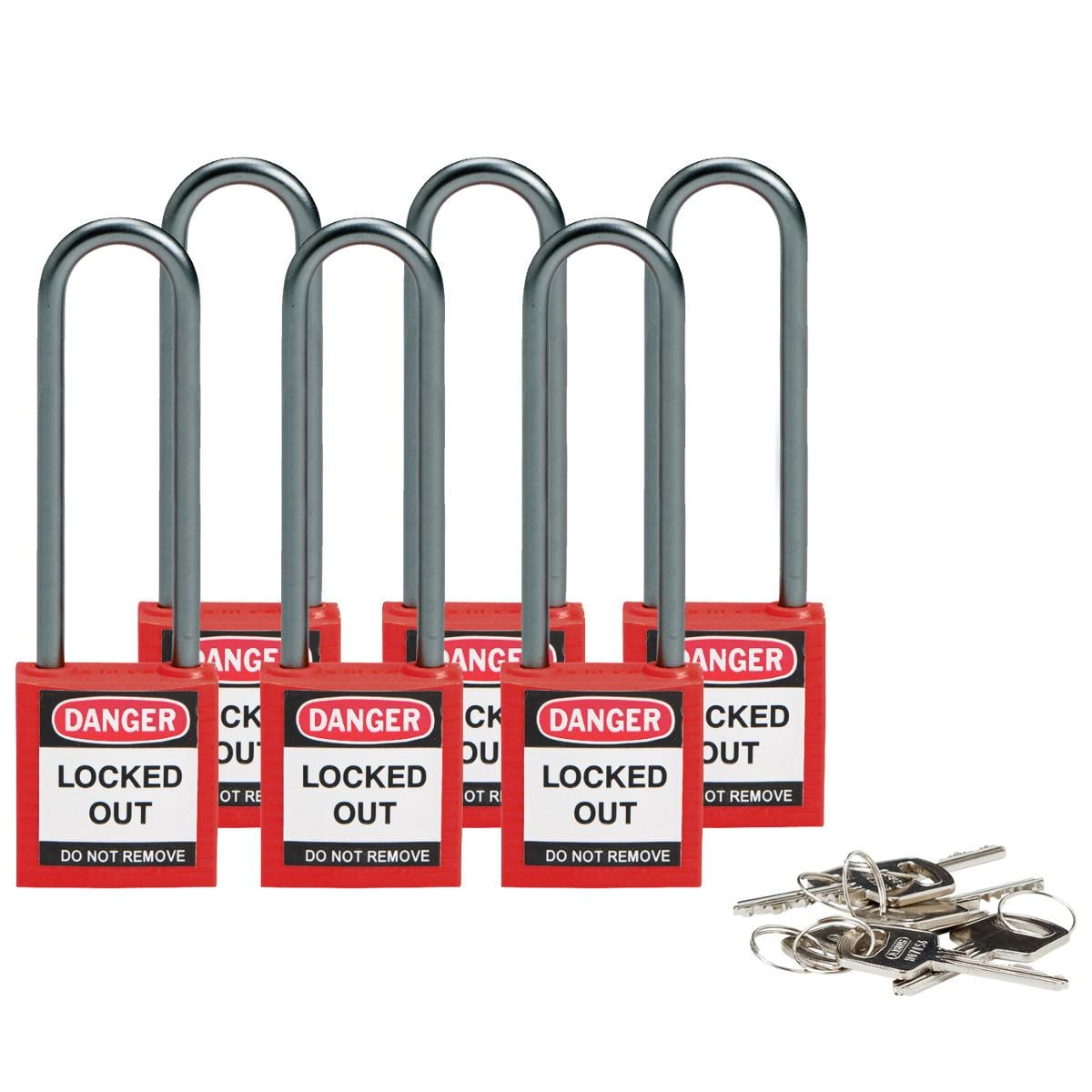 BRADY - COMPACT SAFE PADLOCK 50MM SHA KD PURPL/6 SAFETY PADLOCKS - COMPACT