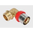 TIEMME - Racor codo 90° M 1654CT Compact diámetro 32x1" ISO228 para tubo multicapa