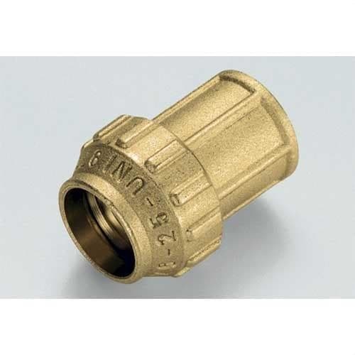 TIEMME - Racor recto H 3462CR 32x1" ISO 7/EN 10226 con O-ring para tubo PE/PEHD/PE-X