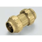 TIEMME - Racor recto doble 3461 con O-ring diámetro 25-25 para tubo PE/PEHD/PE-X
