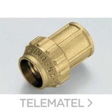 TIEMME - Racor recto H 3462CR 20x1/2" ISO 7/EN 10226 con O-ring para tubo PE/PEHD/PE-X