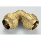 TIEMME - Racor codo 90° doble 3463CR diámetro 63x63mm para tubo PE/PEHD/PEX