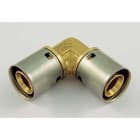 TIEMME - Racor codo doble 90° 1703 diámetro 20x20 espesor 1,9 y 2,0mm para tubos PE-X