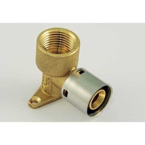 TIEMME - Codo 90° H 1706 con base corta 16x1/2" 1,8 para tubo PE-X
