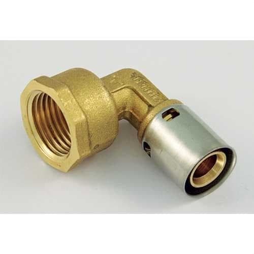 TIEMME - Racor codo H 1705 diámetro 20x1/2" espesor 1,9 y 2,0 para tubo PE-X