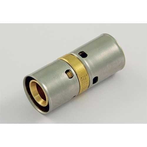 TIEMME - Racor recto doble 1701 diámetro 32-32 espesor 2,9 y 3,0 para tubo PE-X
