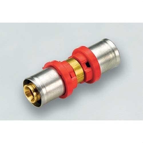 TIEMME - 1651 RACOR RECTO DOBLE DE PRENSAR TUBO MULT � 50-5