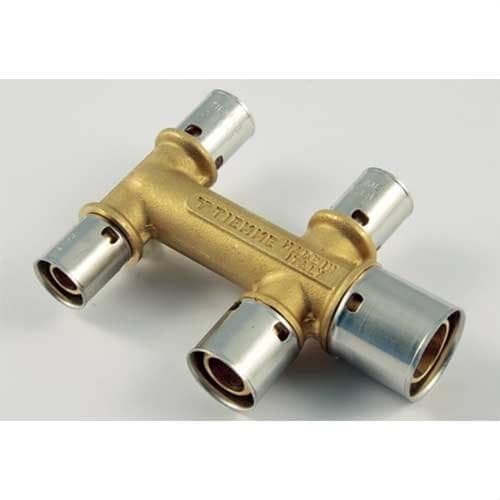 TIEMME - Distribuidor 1736 20(1,9 y 2,0)-20(1,9 y 2,0)-16 (1,8)-16 (1,8)-16 (1,8) 5 vías de prensar para tubo PE-X