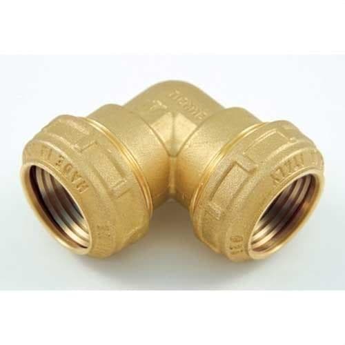 TIEMME - Racor codo 90° doble 3463W diámetro 32x32mm para tubo PE/PEHD/PEX