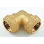 TIEMME - Racor codo 90° doble 3463W diámetro 32x32mm para tubo PE/PEHD/PEX