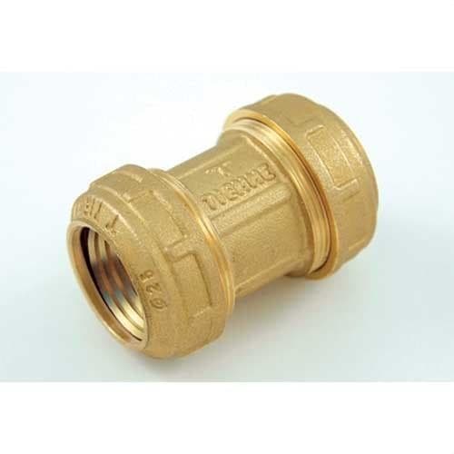 TIEMME - Racor recto doble 3461W diámetro 40-40 CT para tubo PE/PEHD/PE-X