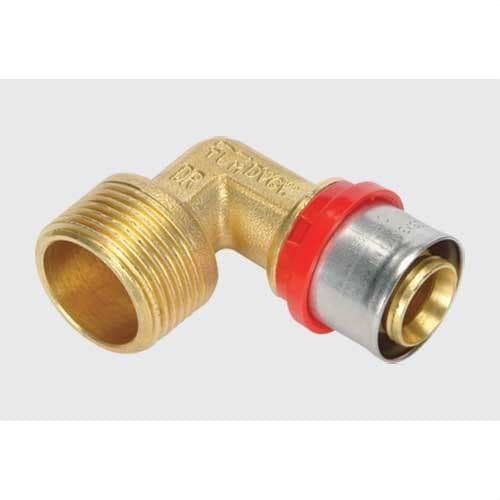 TIEMME - Racor codo 90° M 1654 diámetro 32x1" para tubo multicapa