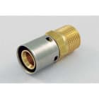 TIEMME - Racor recto M 1700 diámetro 20 espesor 1,9 y 2,0 3/4" para tubo PE-X