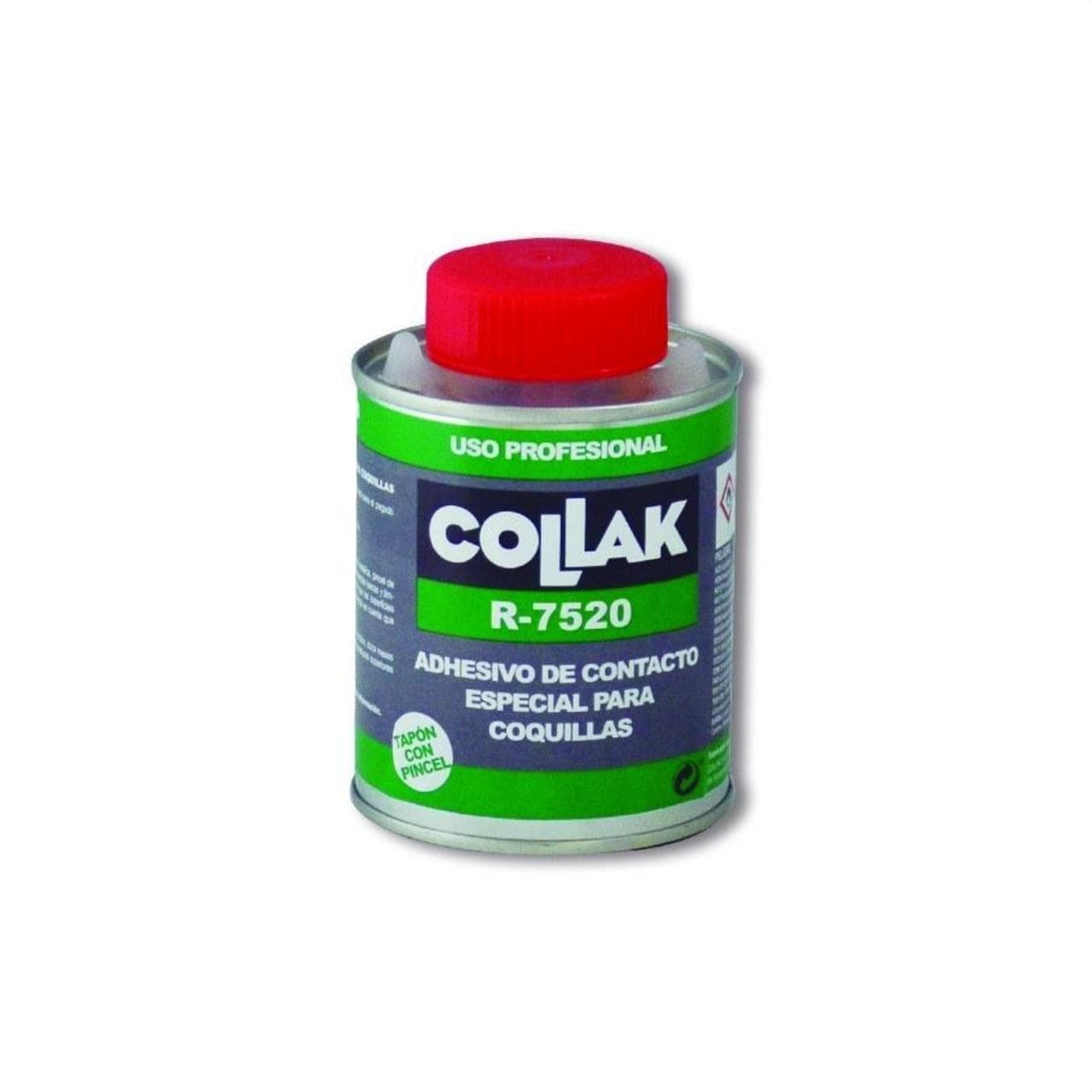 COLLAK - Adhesivo contacto R-7520 coquilla tapón pincel 250ml
