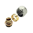 TIEMME - Adaptador de níquel 1636N diámetro 20mm 2,0 para conexiones 3/4" (18) Eurocono para tubos multicapa