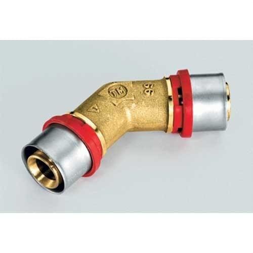 TIEMME - Codo 45° 1661 diámetro 32-32mm para tubo multicapa