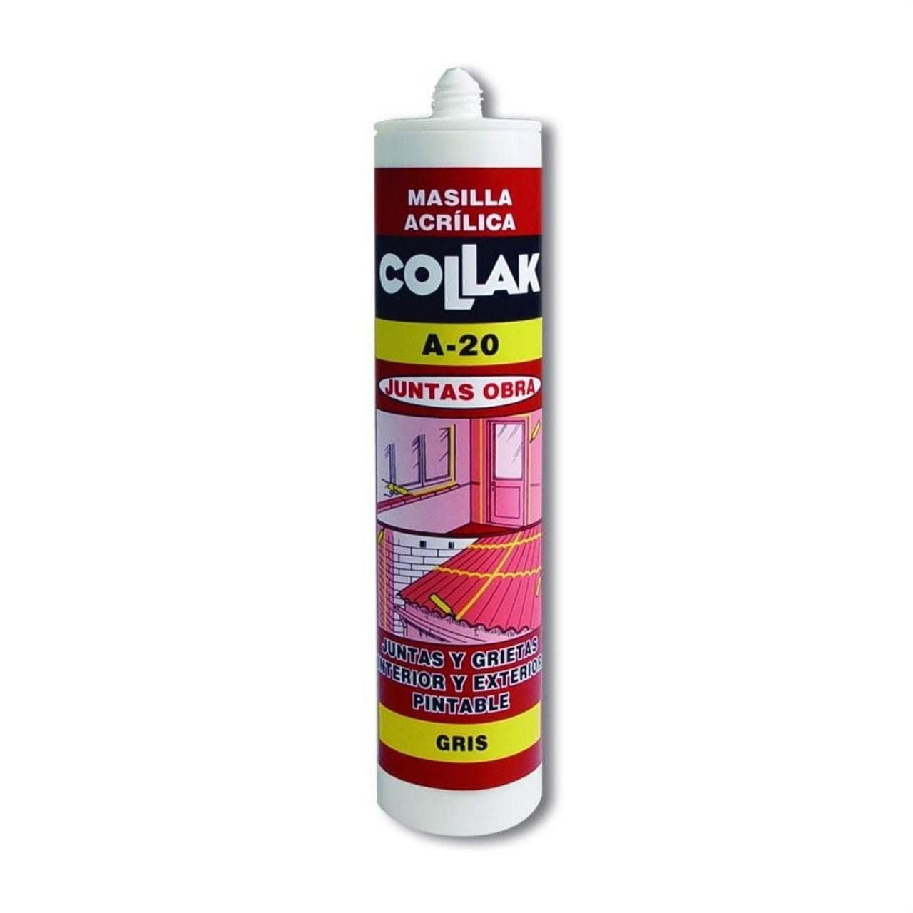 COLLAK - Sellador acrílica A-20 blanco 280ml