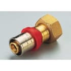 TIEMME - Racor recto móvil 1665 con base plana diámetro 40x1.1/2" para tubo multicapa