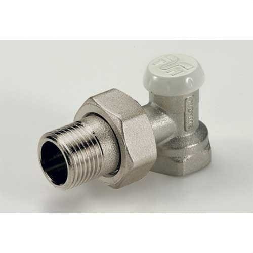 TIEMME - Detentor de escuadra 3231EXCEL 1/2" conexiones G1/2" H niquelado, para radiadores