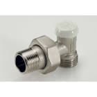 TIEMME - Detentor de escuadra 1/2" - 1/2" (16) 3231EXCEL con junta niquelado para radiadores