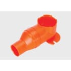 TIEMME - Caja plástica 1492MP con tapón racor 105° para vaina diámetro 23mm naranja