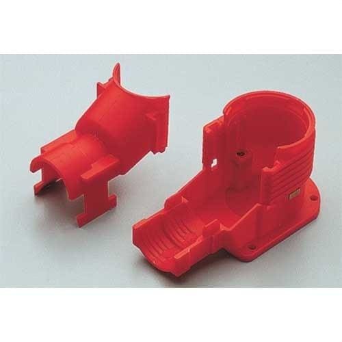 TIEMME - Caja plástica 1490 divisible racor 105° para vaina diámetro 23-27mm roja