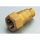 TIEMME - "1590 RACOR RECTO M STEEL BLOCK TUBO DE HIERRO 1/2"""